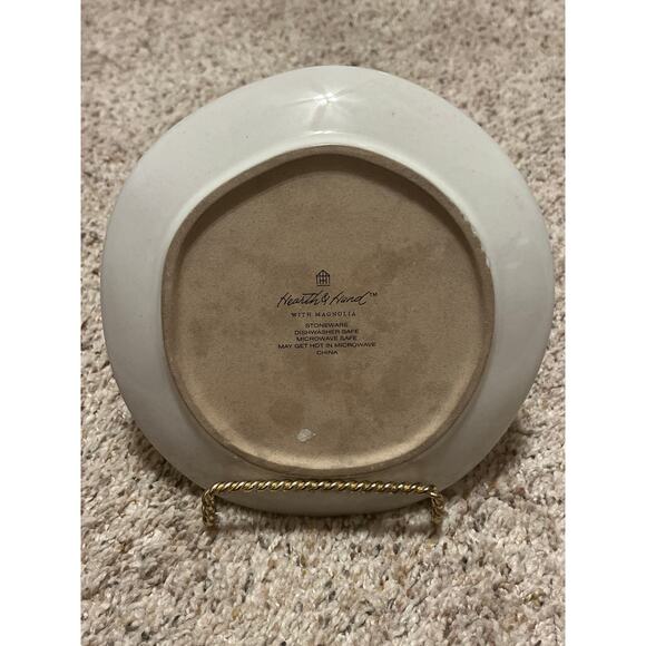 Hearth & Hand Magnolia Plate Appetizer  Stoneware With Pine Tree Replacement - Picture 2 of 5
